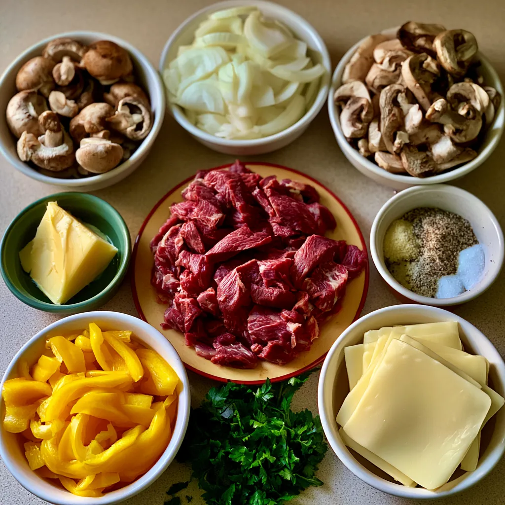 Smoked Beef Cheesesteak Skillet