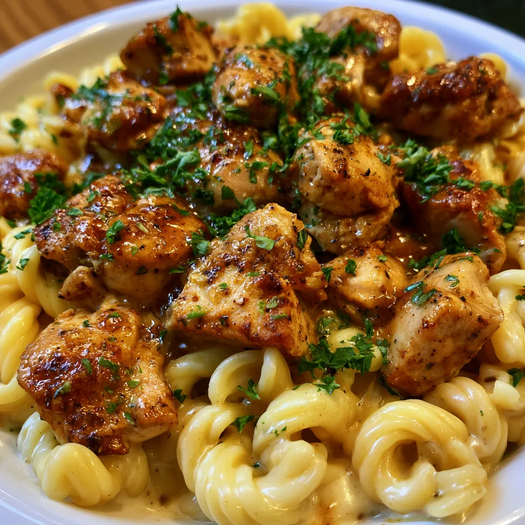 Spicy Cajun Honey Butter Chicken Pasta