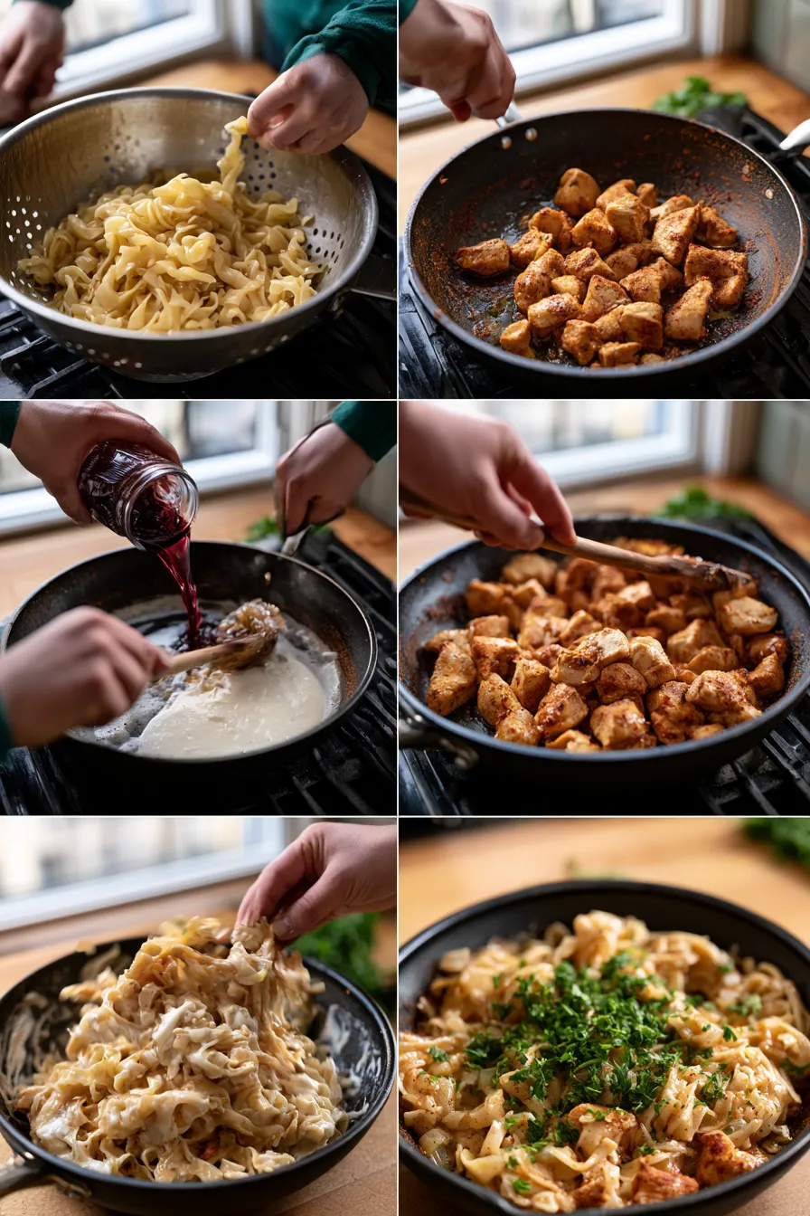 Spicy Cajun Honey Butter Chicken Pasta