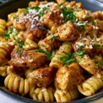 Sticky Smoky Garlic Butter Chicken Pasta