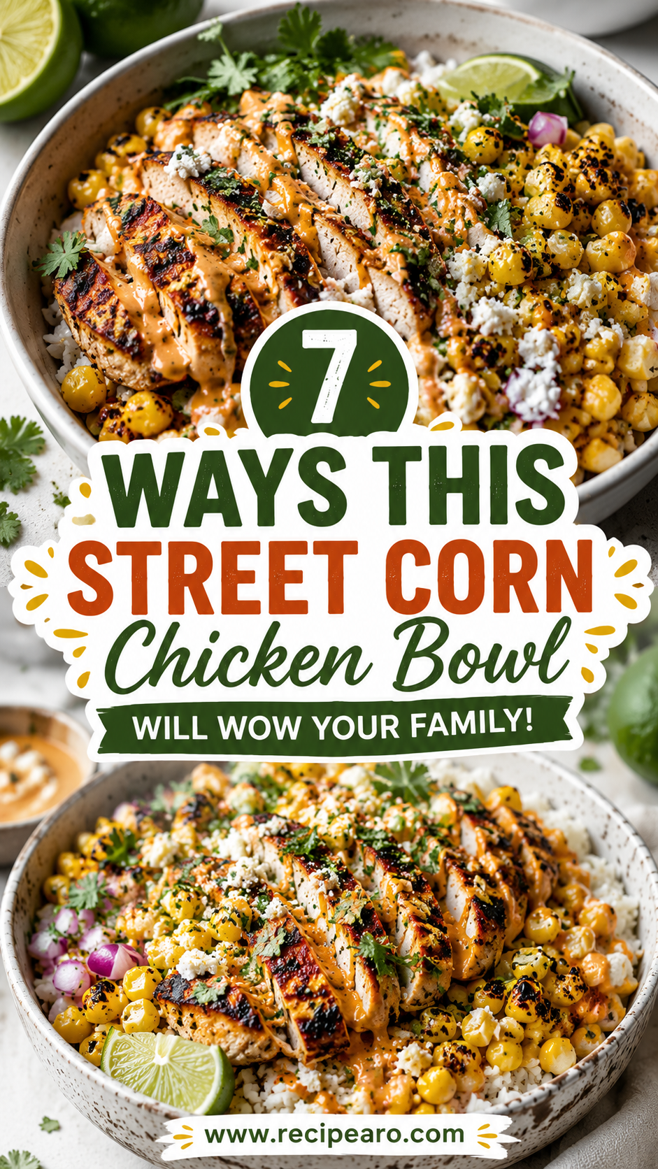 Street Corn Chicken Rice Bowl