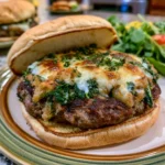 White Cheddar & Spinach Beef Burgers
