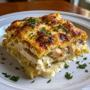 White Chicken Skillet Lasagna