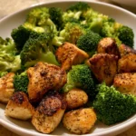 Air Fryer Chicken Bites and Broccoli