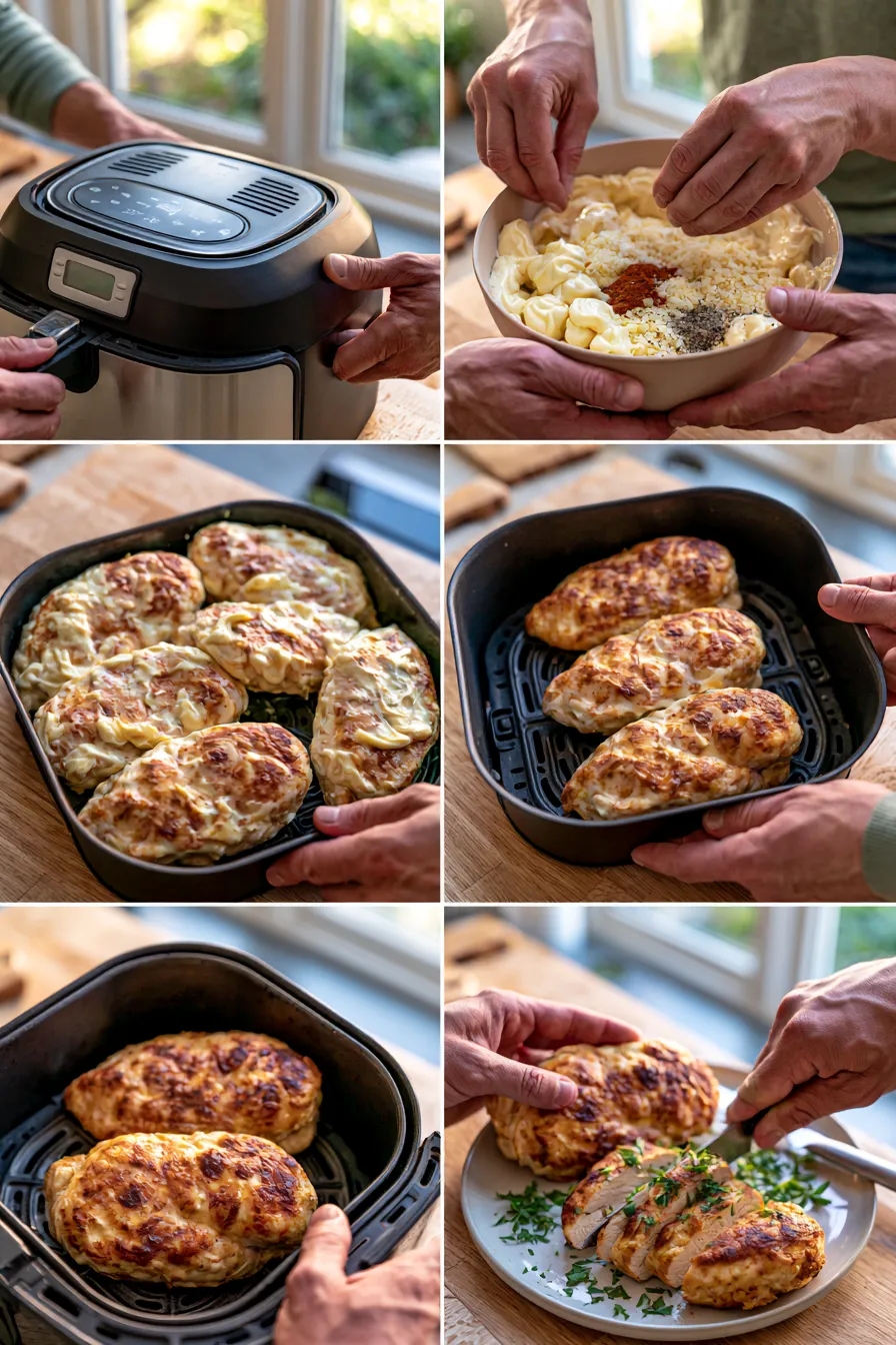 Air Fryer Chicken Breast with Mayo
