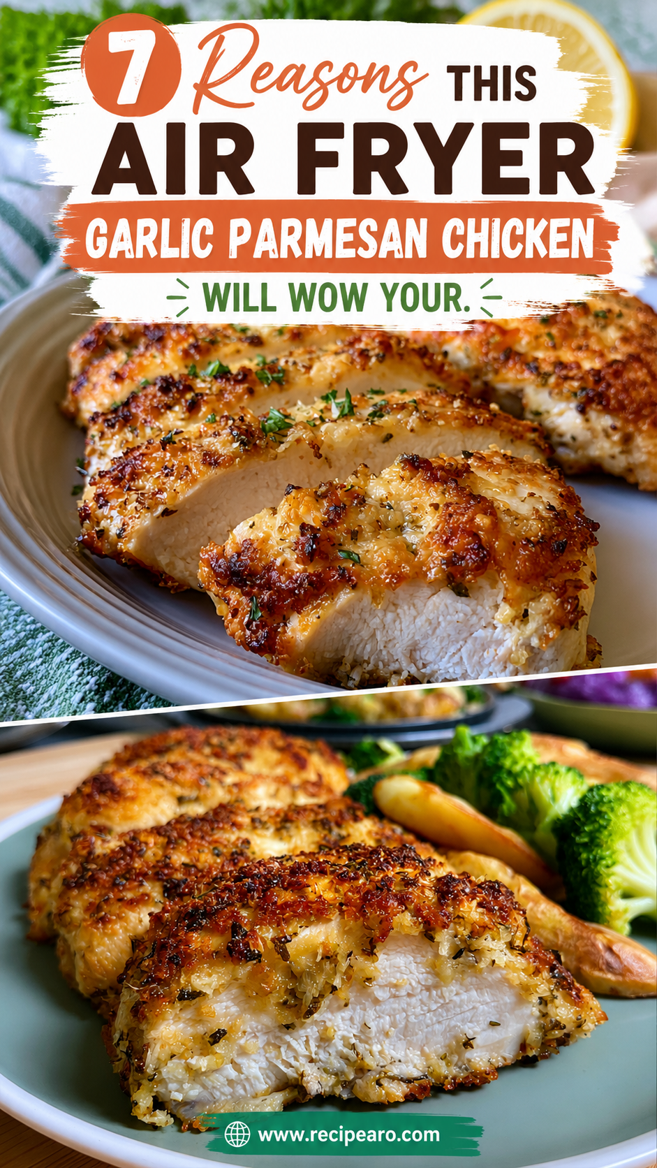 Air Fryer Garlic Parmesan Chicken