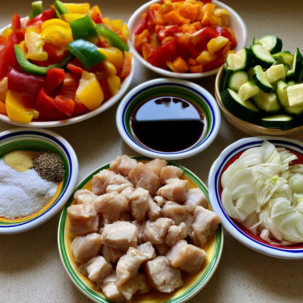 Air Fryer Hibachi Chicken & Vegetables