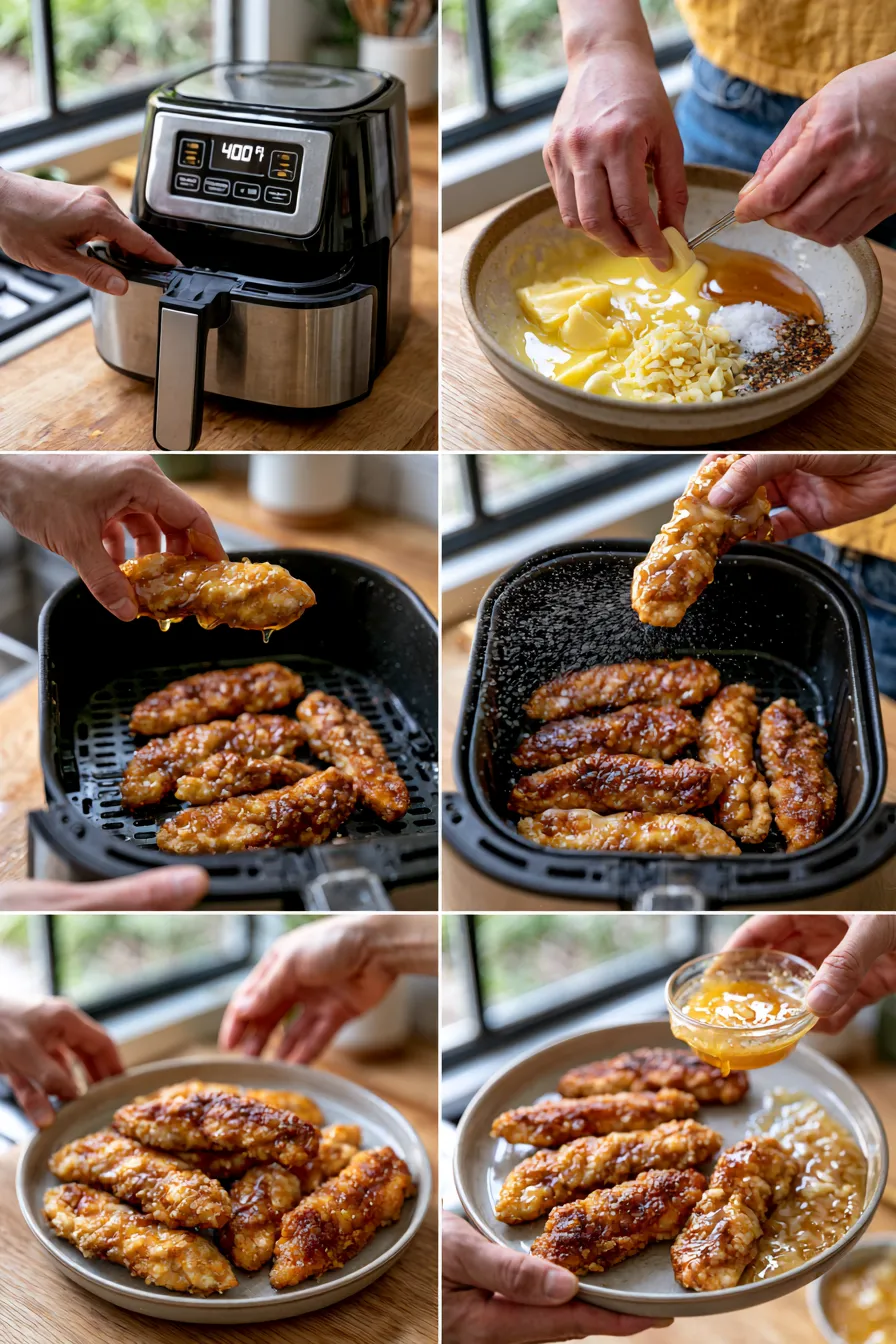 Air Fryer Honey Butter Garlic Chicken Tenders