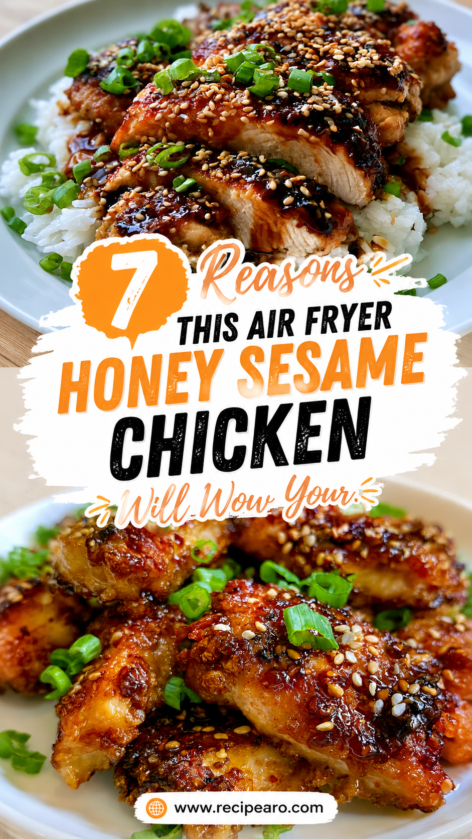 Air Fryer Honey Sesame Chicken