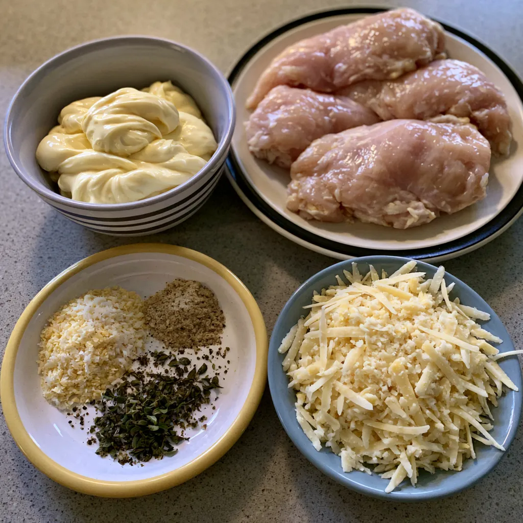 Air Fryer Parmesan Crusted Chicken with Mayo