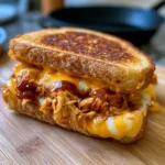BBQ Chicken Grilled Cheese Sandwich