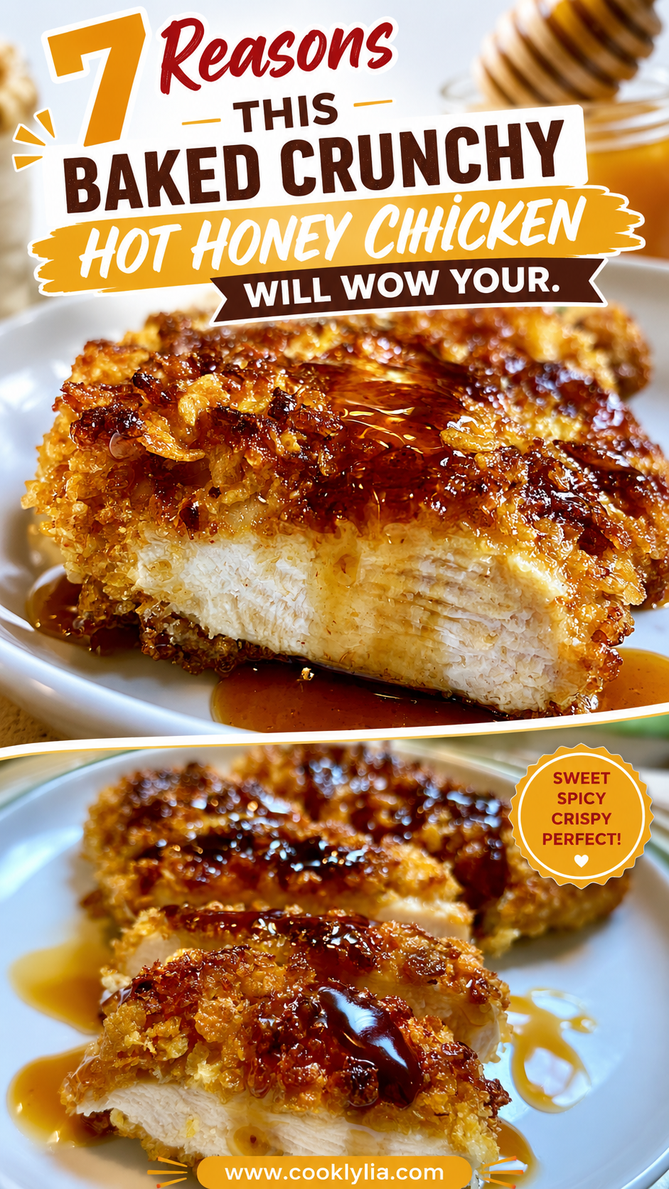 Baked Crunchy Hot Honey Chicken