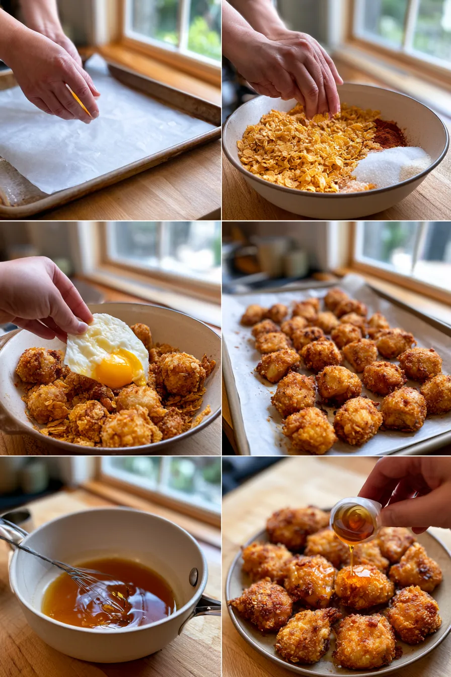Baked Crunchy Hot Honey Chicken