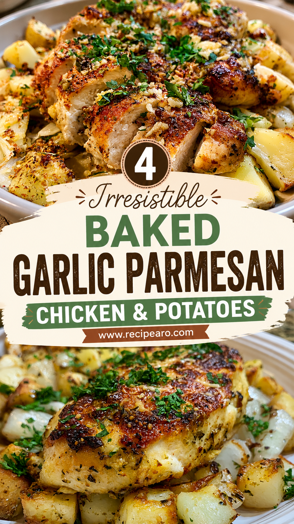 Baked Garlic Parmesan Chicken and Potatoes