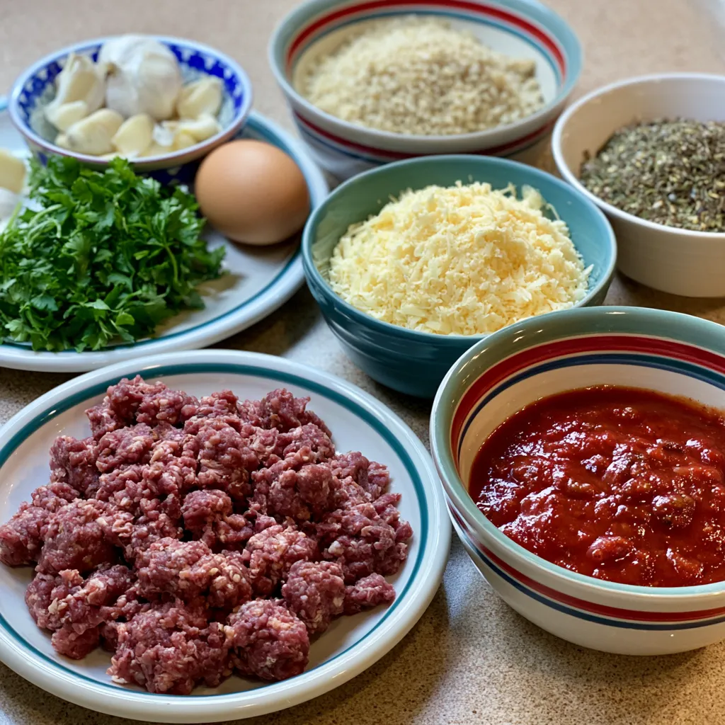 Baked Ground Beef Meatballs