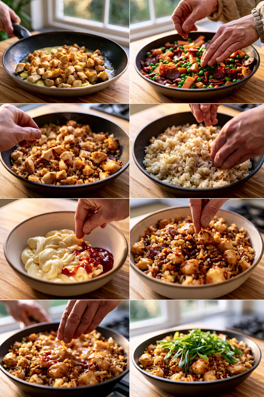 Bang Bang Chicken Fried Rice