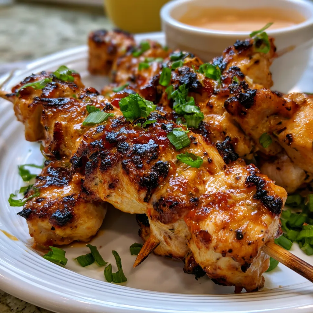 Bang Bang Chicken Skewers