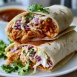 Barbequed Shredded Chicken Wraps