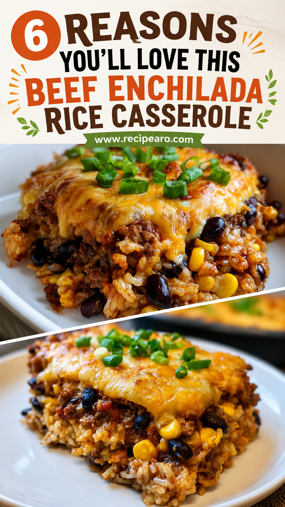 Beef Enchilada Rice Casserole