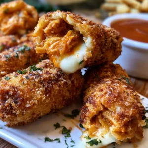 Buffalo Chicken Mozzarella Sticks