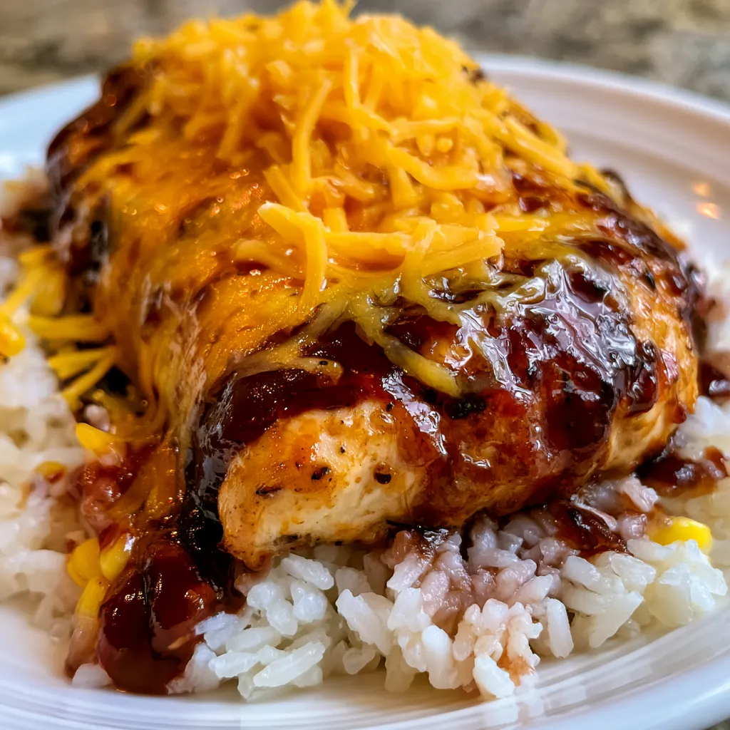 Cheesy BBQ Mississippi Mud Chicken
