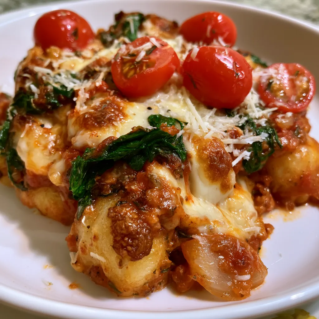 Cheesy Baked Gnocchi Casserole