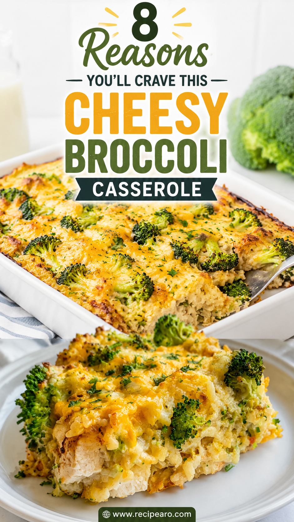 Cheesy Broccoli Chicken and Rice Casserole