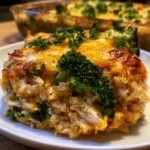 Cheesy Broccoli Chicken and Rice Casserole
