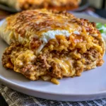 Cheesy Buffalo Beef Burritos