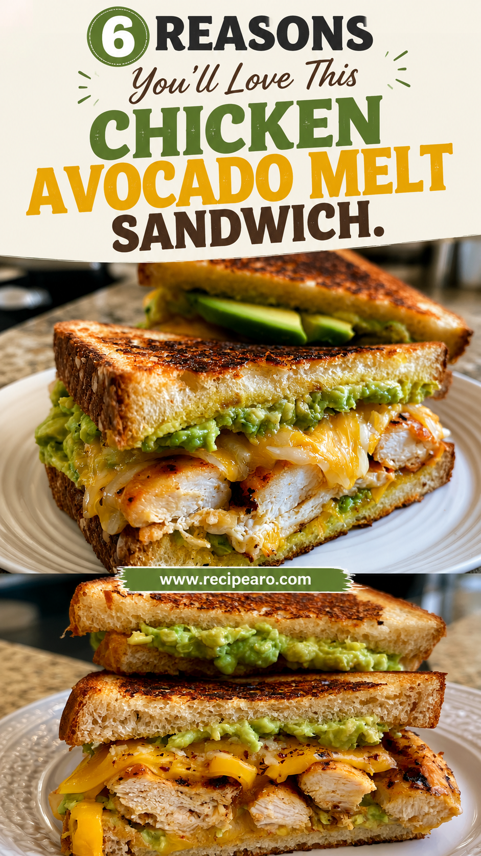 Chicken Avocado Melt Sandwich