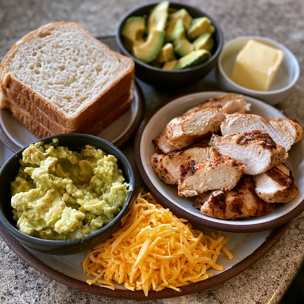 Chicken Avocado Melt Sandwich