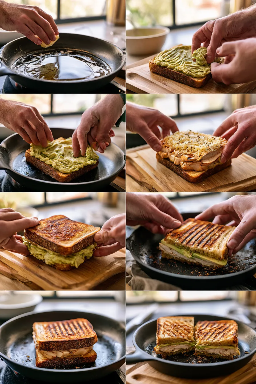 Chicken Avocado Melt Sandwich