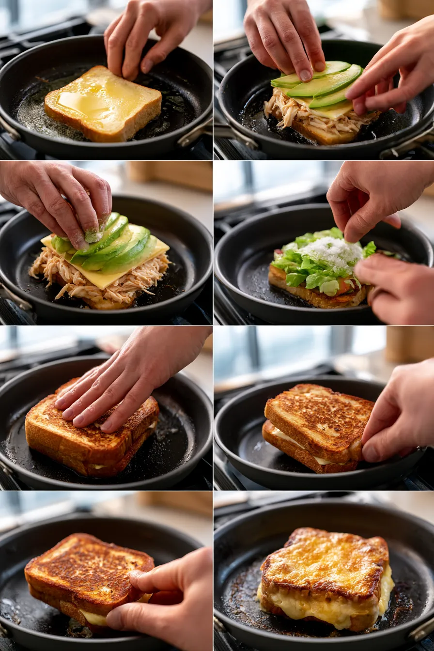 Chicken Avocado Melt Sandwich