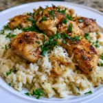 Chicken Scampi with Creamy Garlic Rice