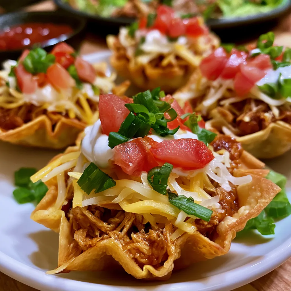 Chicken Wonton Tacos