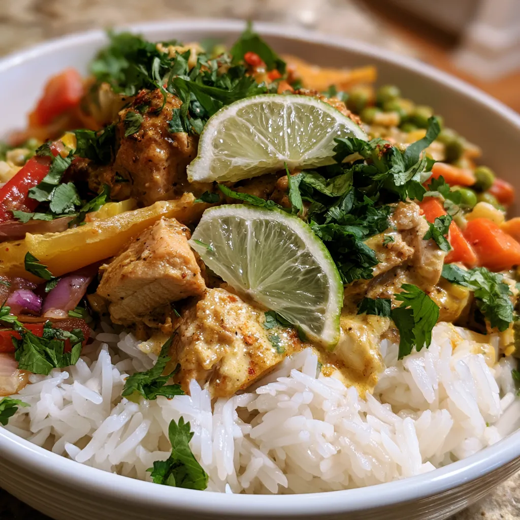 Coconut Chicken Rice Bowl