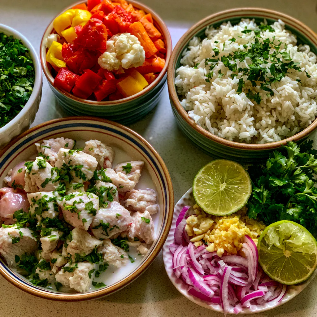 Coconut Chicken Rice Bowl