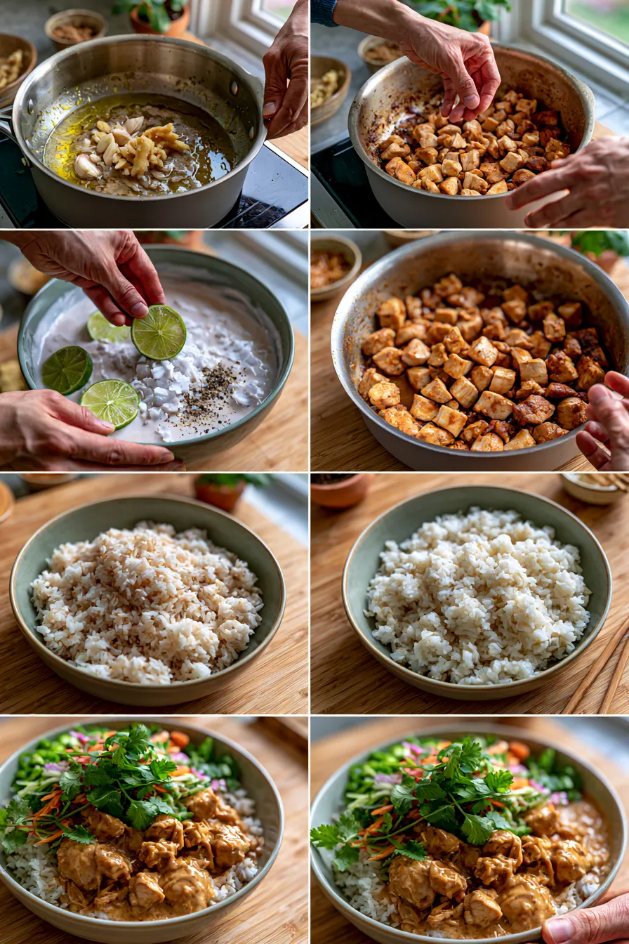 Coconut Chicken Rice Bowl