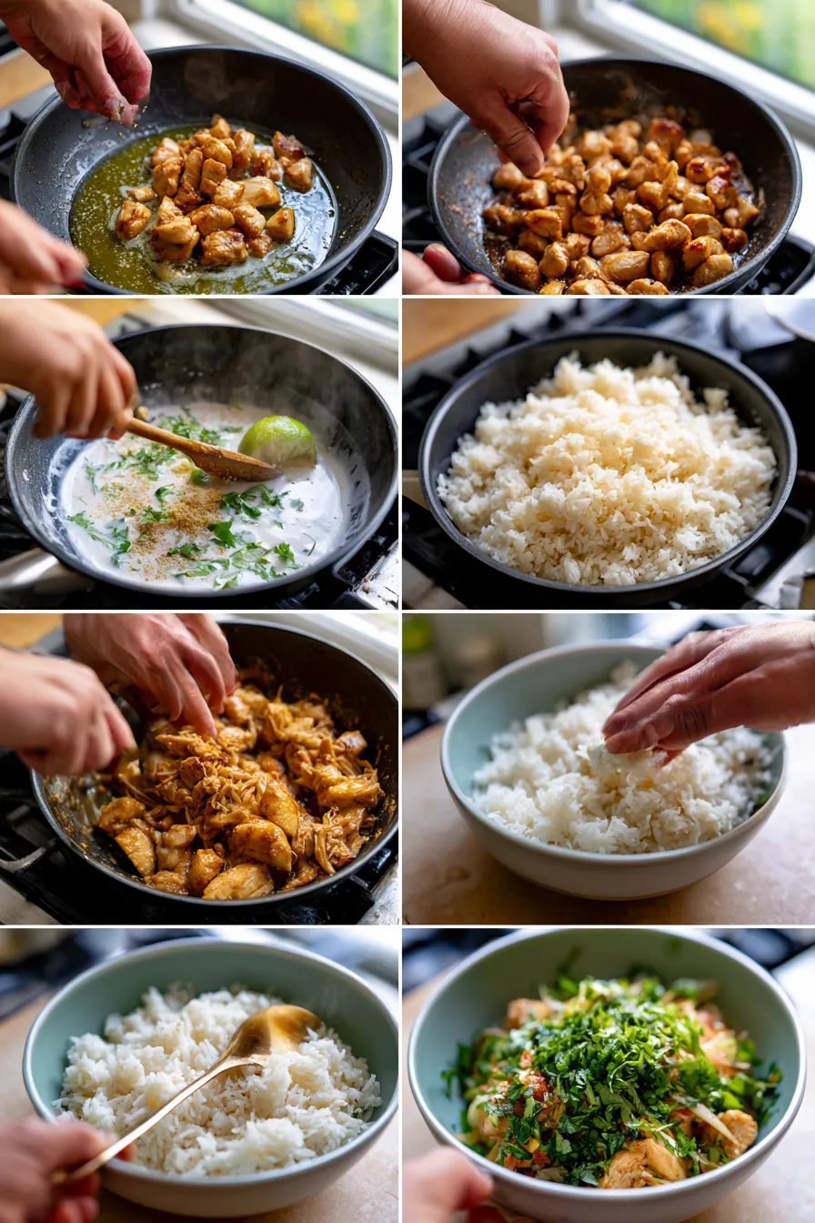 Coconut Chicken Rice Bowl