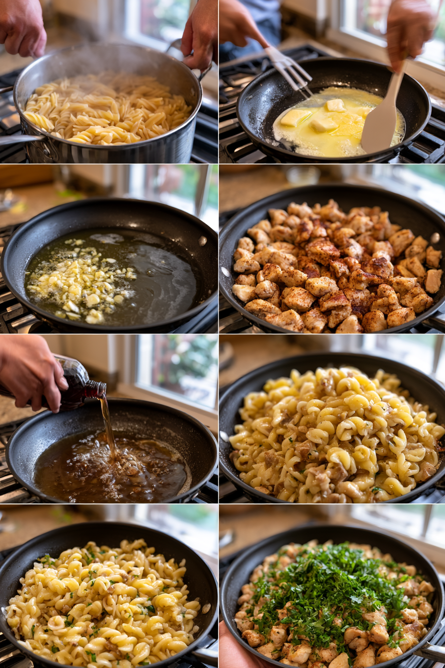 Comfort Chicken Pasta with Smoky Garlic Butter