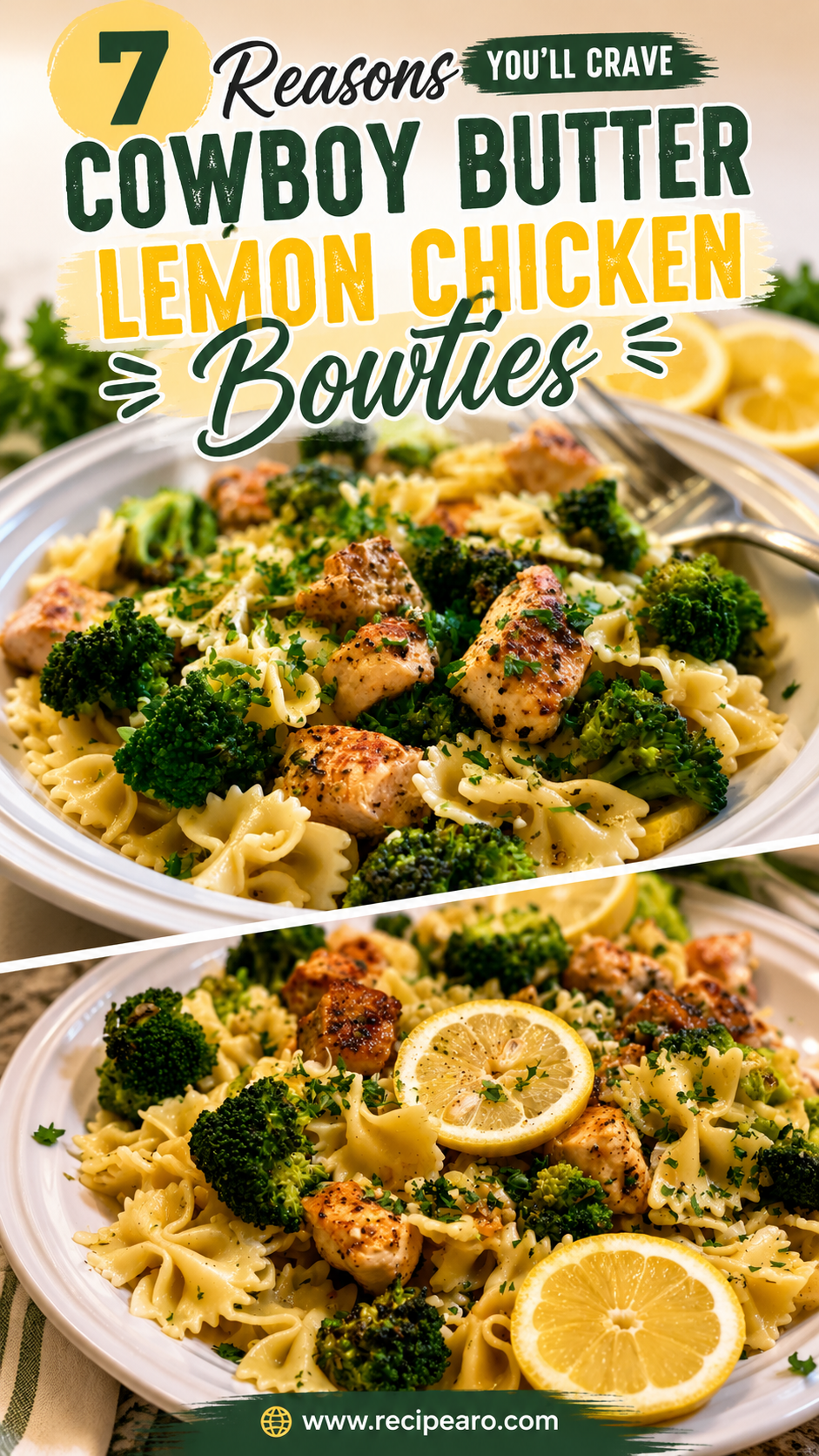 Cowboy Butter Lemon Chicken Bowties