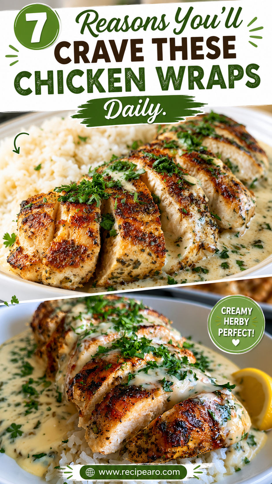 Cream Cheese Chicken with Herb Sauce