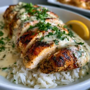 Cream Cheese Chicken with Herb Sauce