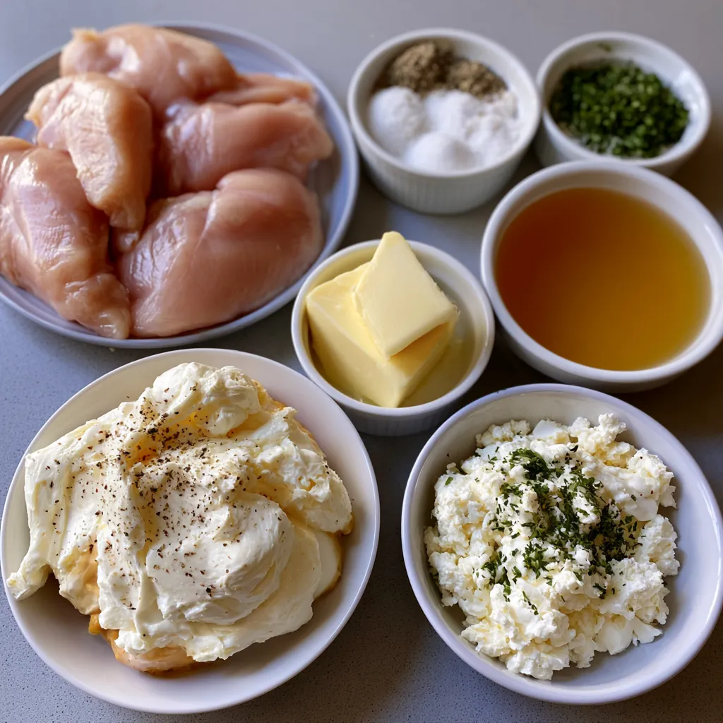Cream Cheese Chicken with Herb Sauce