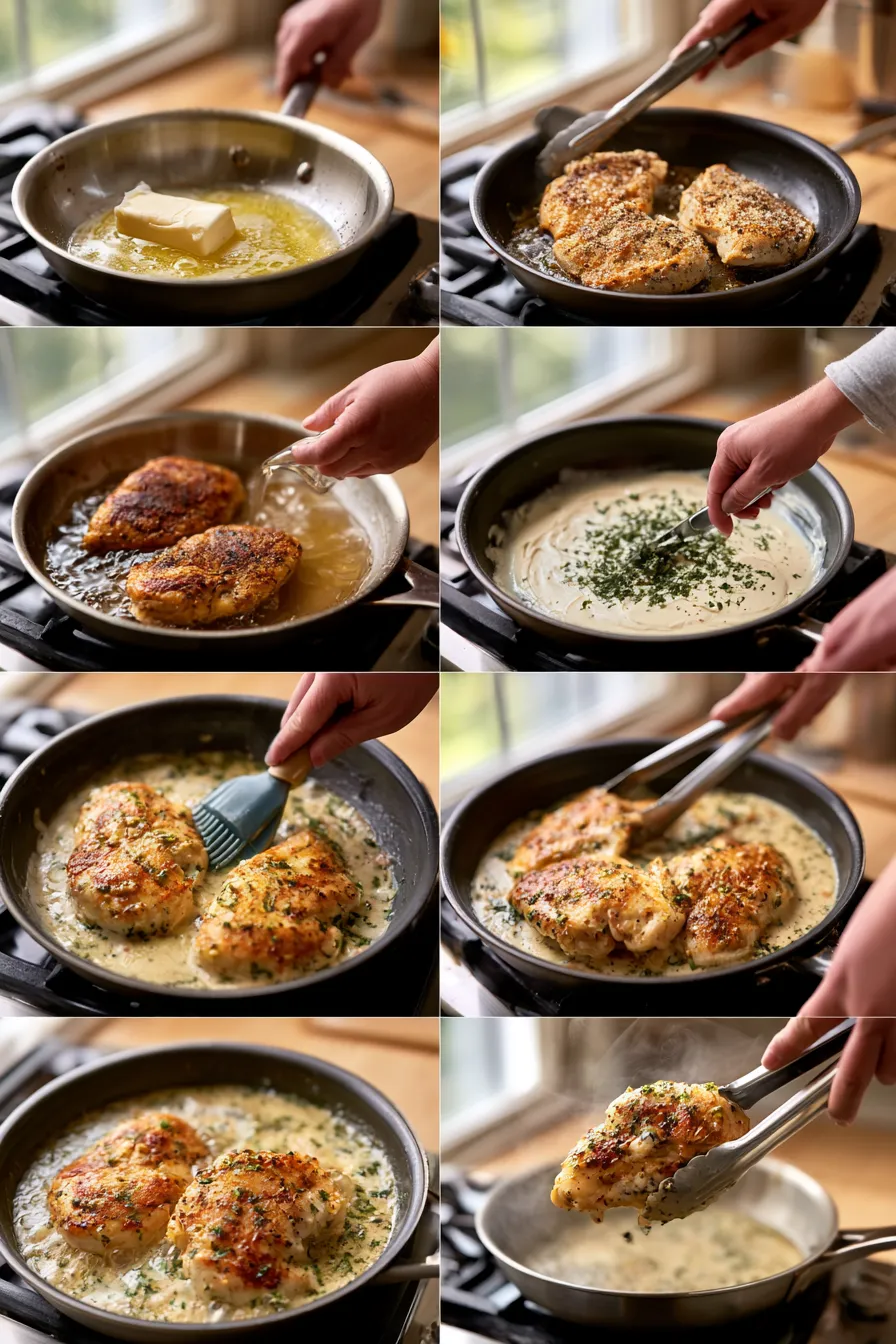 Cream Cheese Chicken with Herb Sauce