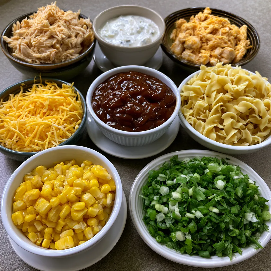 Creamy BBQ Ranch Chicken Casserole
