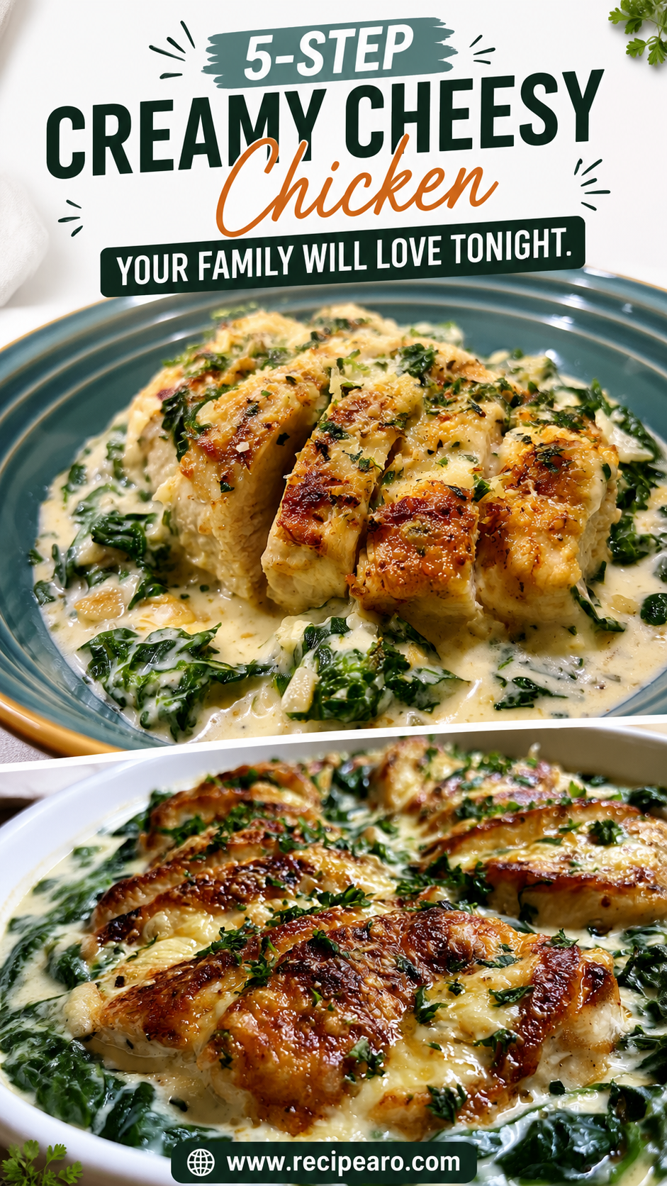 Creamy Cheesy Chicken Broccoli Orzo
