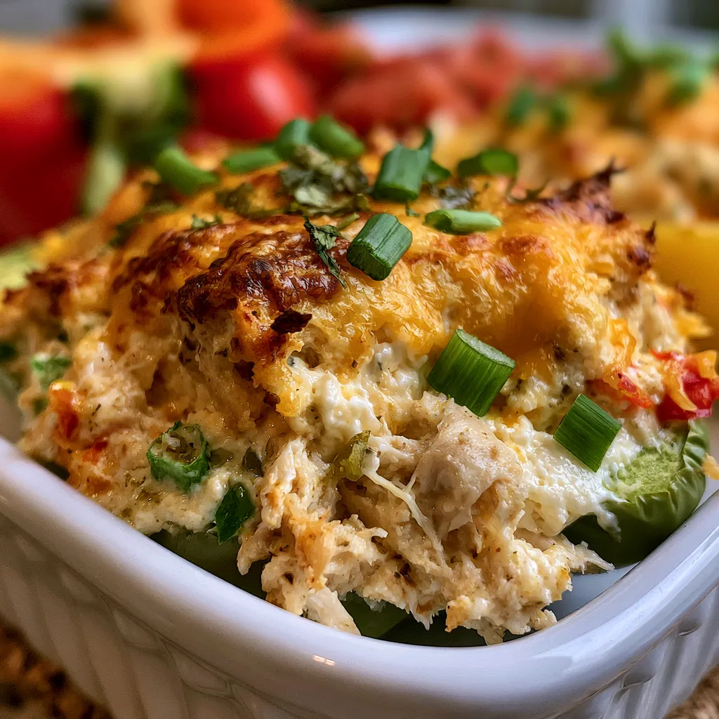 Creamy Chicken Stuffed Peppers