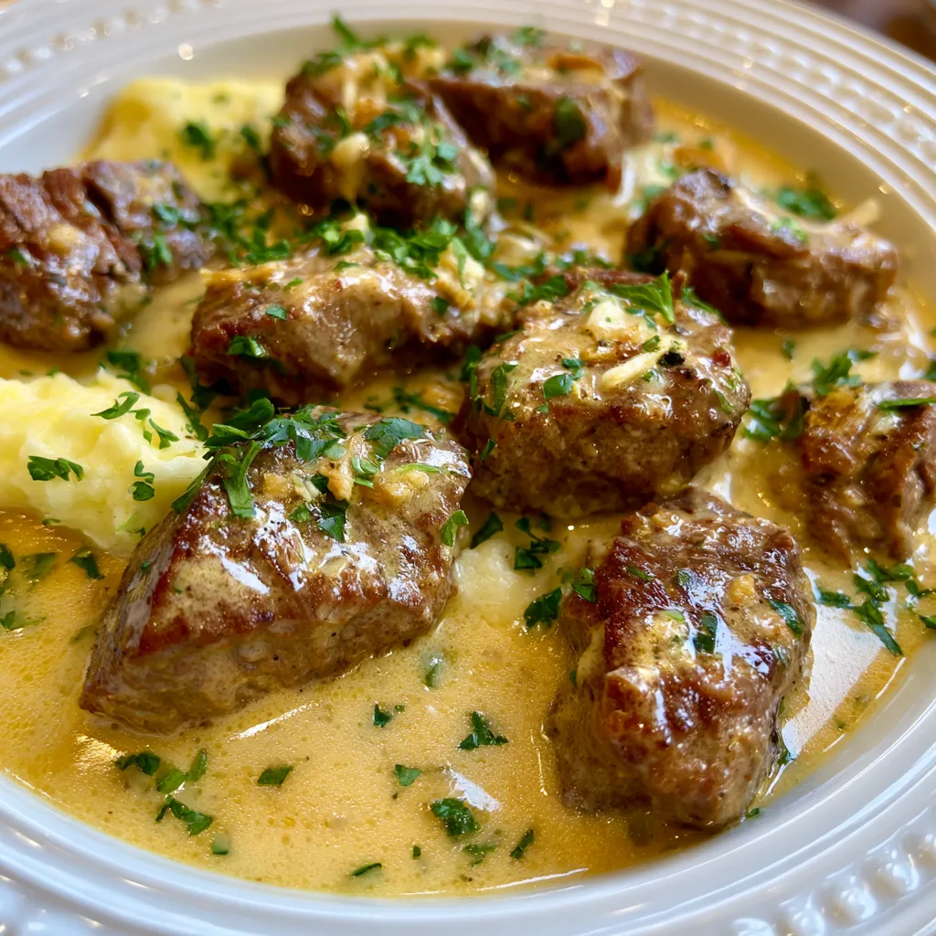 Creamy Garlic Beef