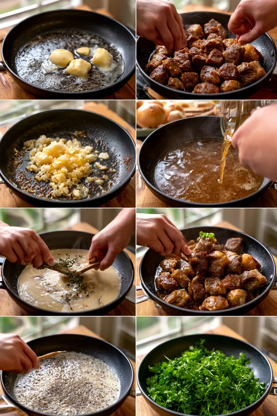 Creamy Garlic Beef